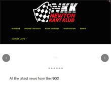 Tablet Screenshot of newtonkartklub.com